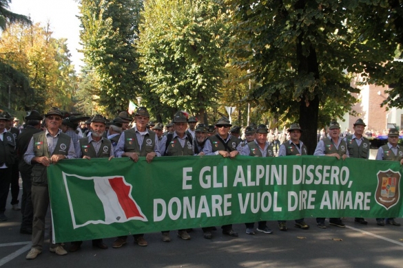 Alpini a Salsomaggiore: Alpini della sezione di Bergamo